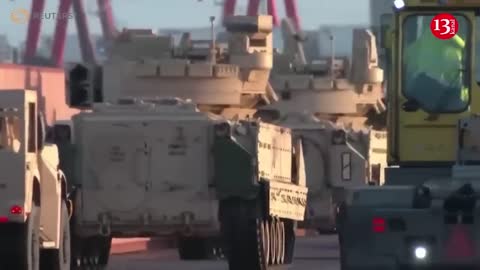 US deploying hundreda of military thanks to NATO borders -1,250 military equipment brought to port