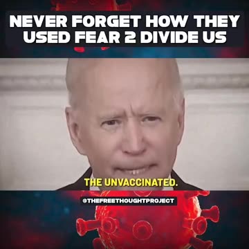 Never forget how they used fear to divide us.