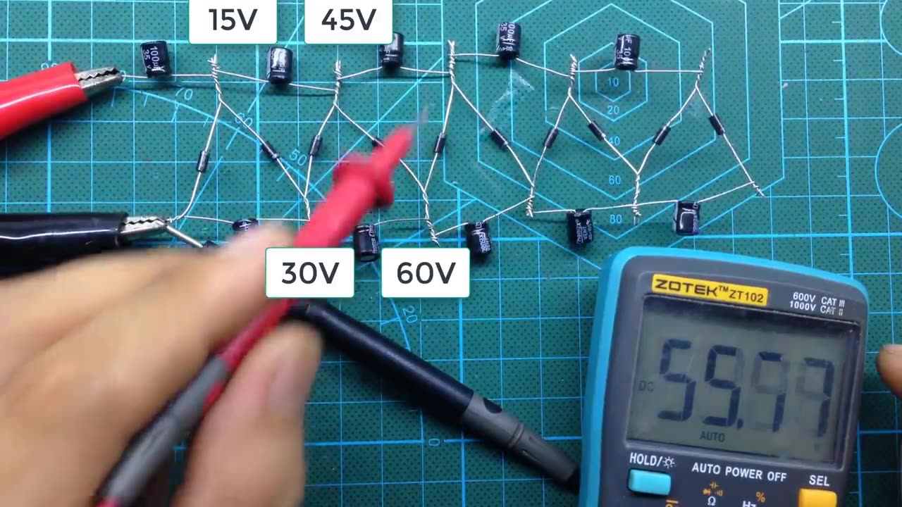 X10 Voltage Multiplier use capacitor