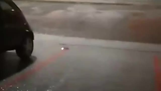 Storm, Strong rain in city, Brazil