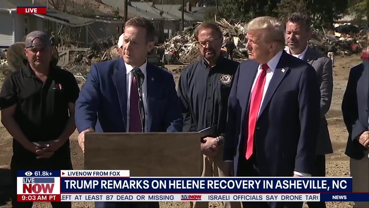 Trump remarks on Helene recovery efforts, takes shots at Harris and NC go...