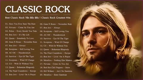 Scorpions, GNR, Bon Jovi, U2, Led Zeppelin, Aerosmith 📻 Rock Ballads 70's 80's, 90's