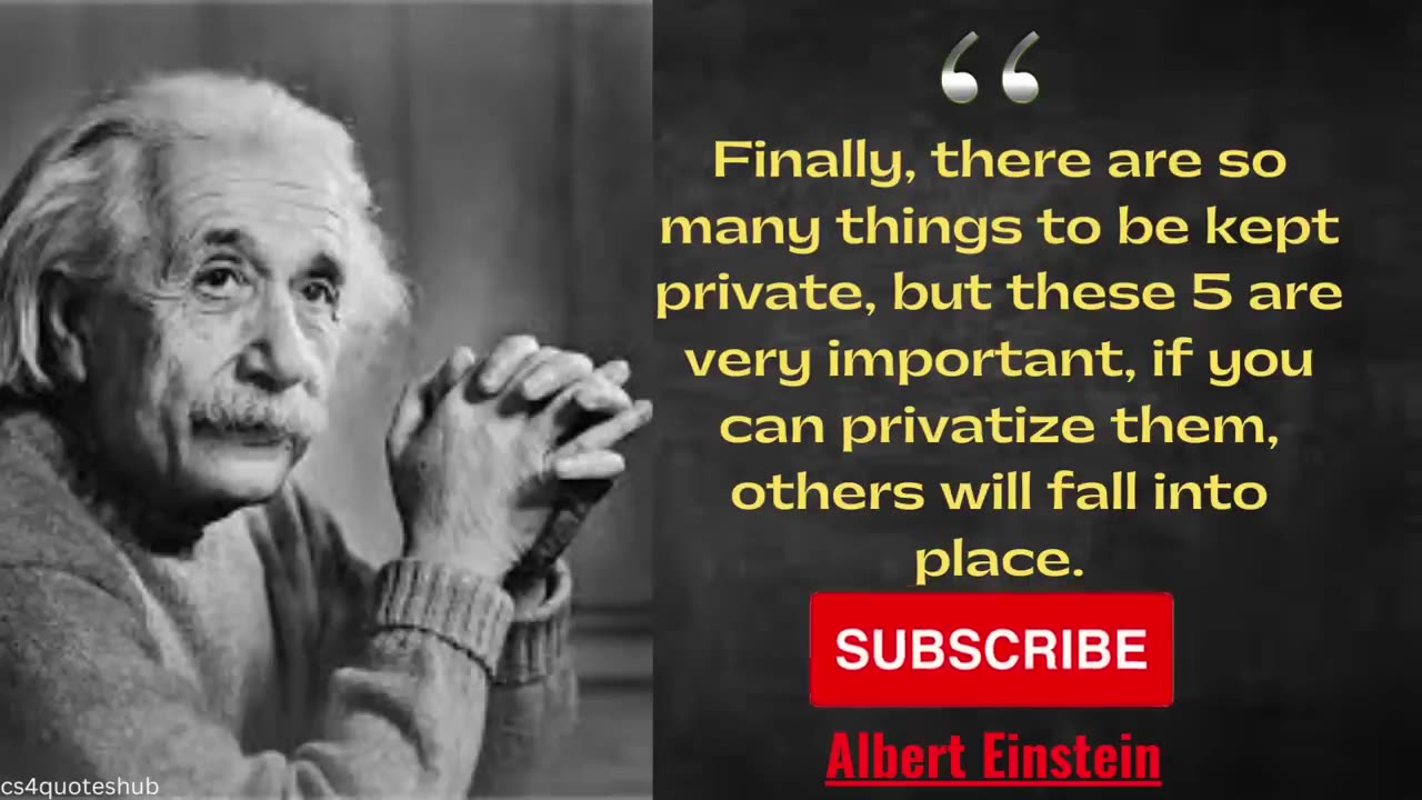 5 Things Never Share With Anyone (CS4QUOTESHUB) | albert einstein quotes | einstein | quotes