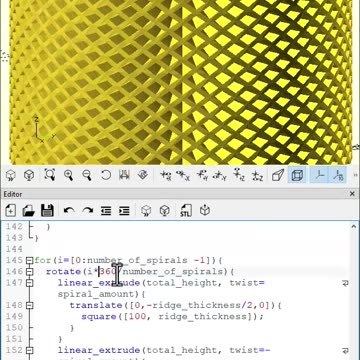 OpenScad: Make a Double Spiral Vase
