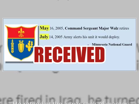 Fact Check: NO Evidence Walz Overstated Army National Guard Rank Or Abandoned Unit Before Deployment