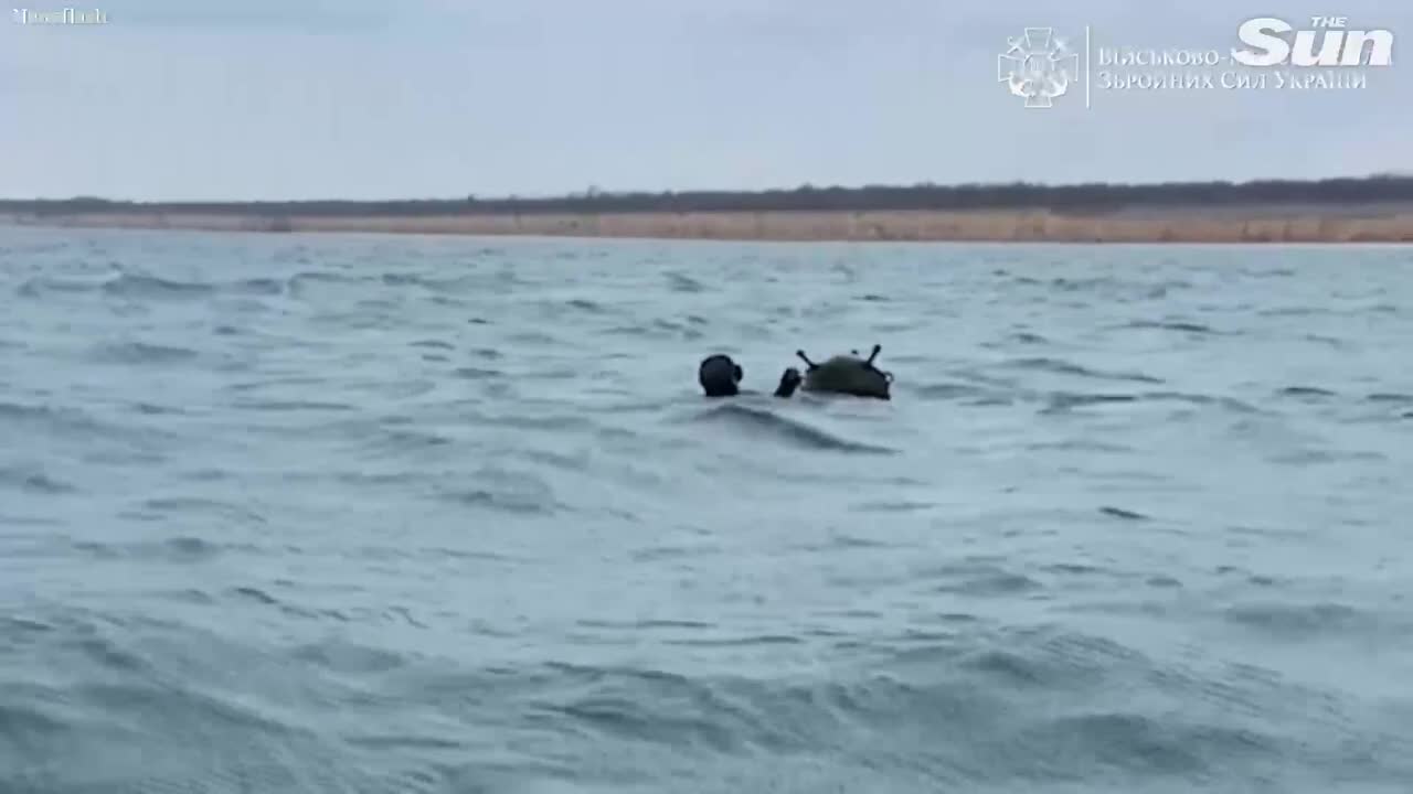 Ukrainian naval forces blow up huge mine in the Black Sea near Odesa