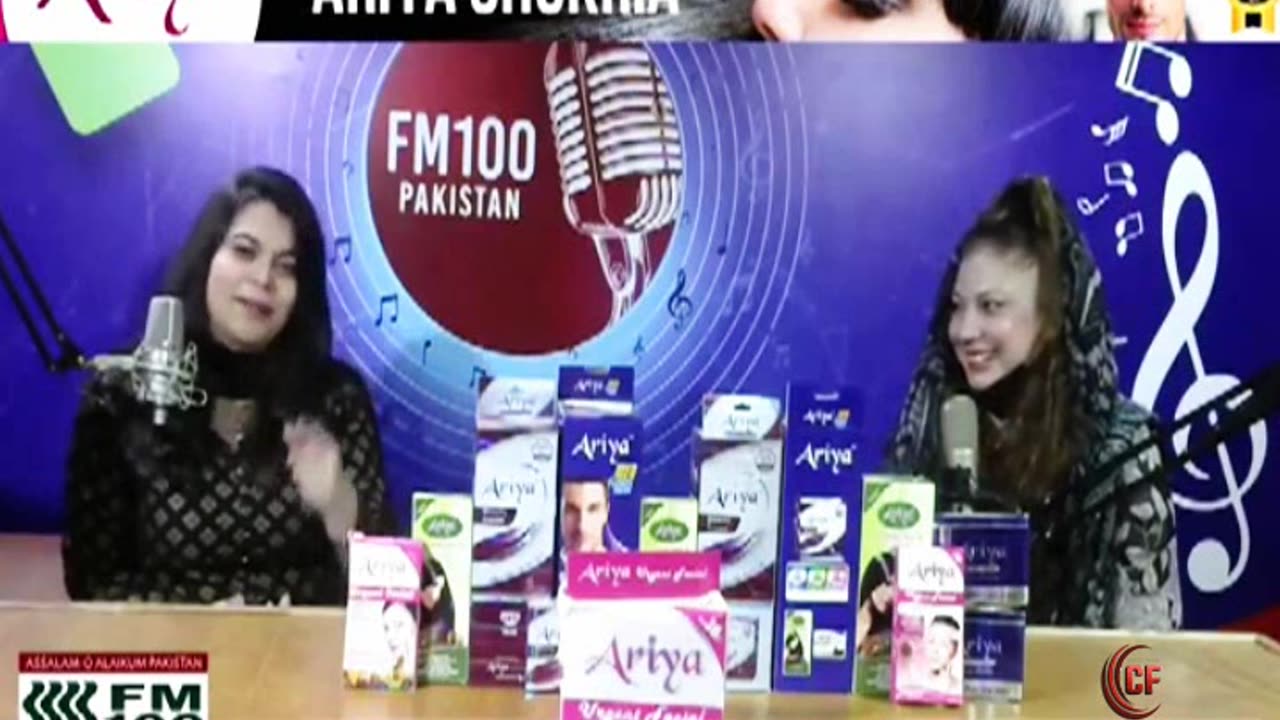 Ariya Shukria Program 03 With RJ Mahnoor & Beautician Rj Haya Khan at FM100 Pakistan