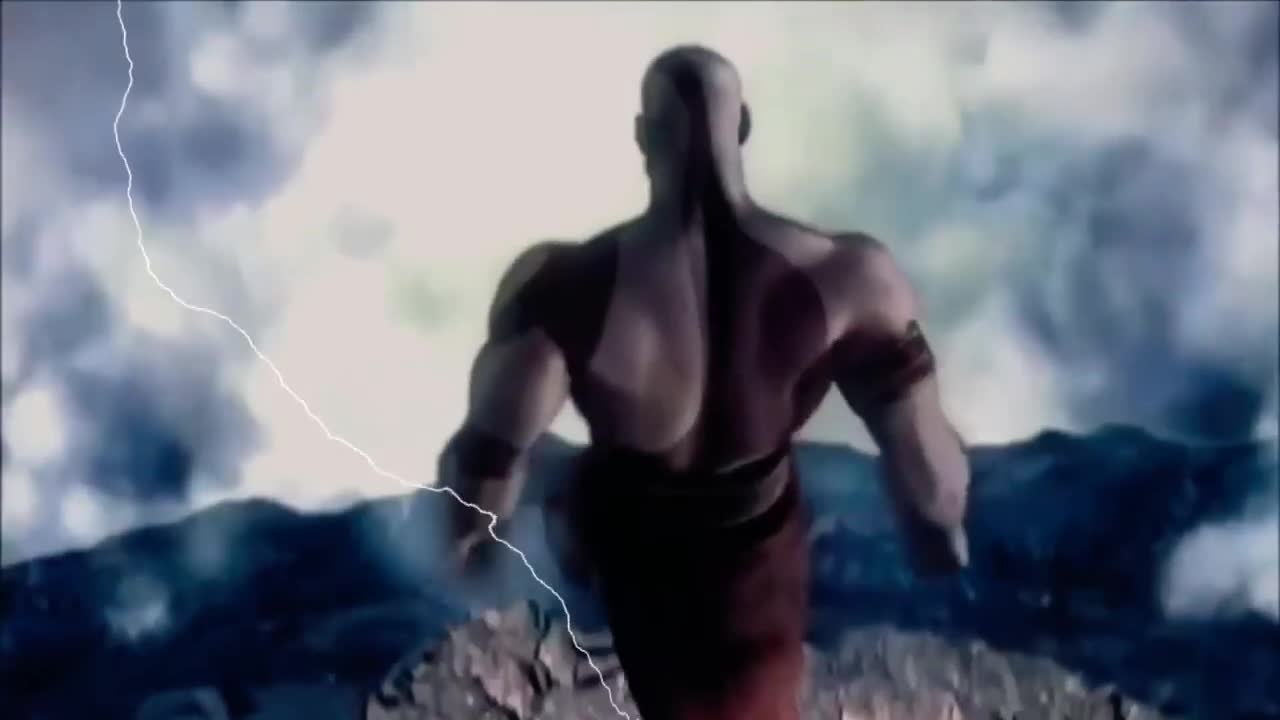 Kratos Jumps of Cliff Crazy Rare Video