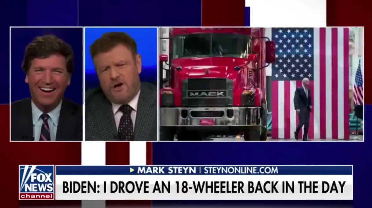 Tucker and Mark Steyn ROAST Joe Biden for Plethora of False Claims