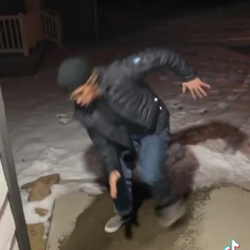 Man Manages to ALMOST Survive - Fred Astaire on Ice