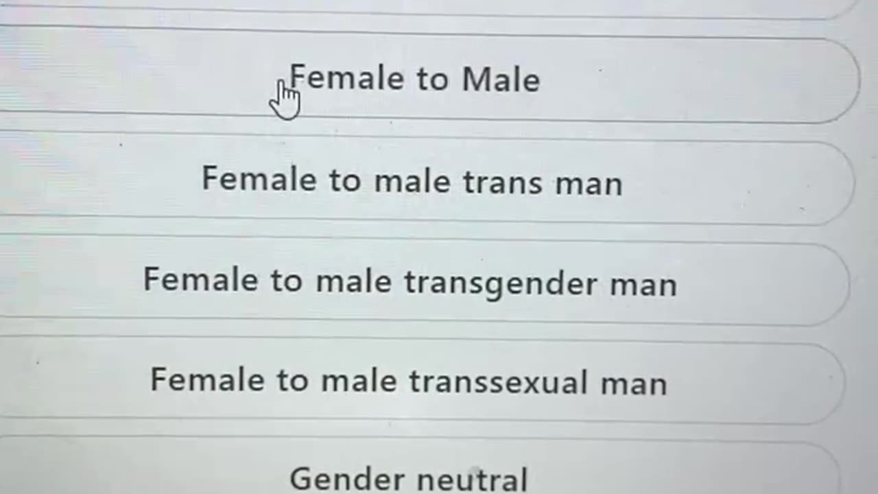 Only two genders was created