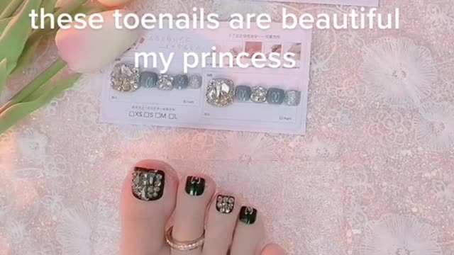 My friend these toenails are beautiful my princess