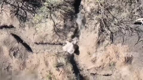 Destruction of Bandera Nazis by dropping grenades from the sky