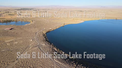 Soda Lake panning to Little Soda Lake