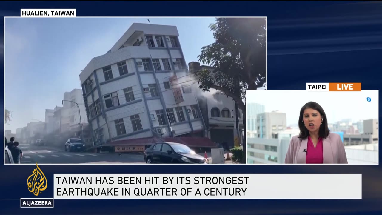 Taiwan 7.2 earthquake: Taipei hit by strongest quake in 25 years