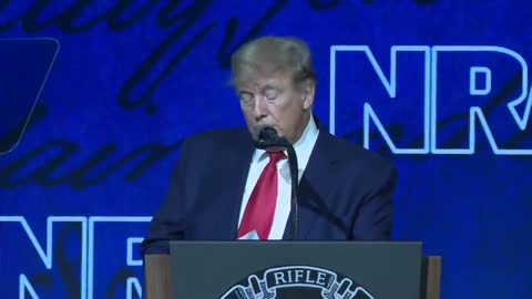 Former President Donald Trump speaks at NRA Convention in Houston