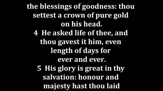 Psalms 21 King James version