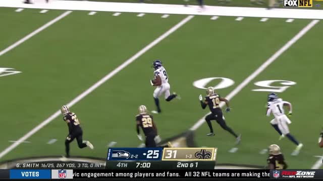 Kenneth Walker great TD run