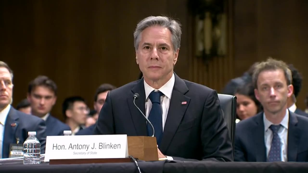Protesters Completely Derail Senate Hearing, Shouting Over Blinken About Palestinian Children