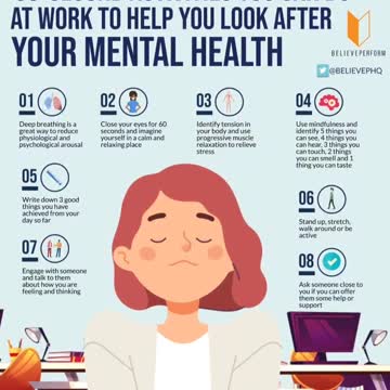 60 second Activities you can Do for Mental Health at WORK