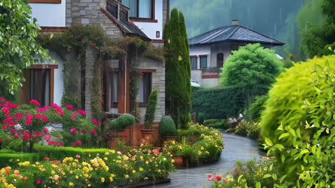Relaxing and Peace 😌🏡🌧️