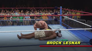 MATCH 54 BROCK LESNAR VS KAMALA WITH COMMENTARY