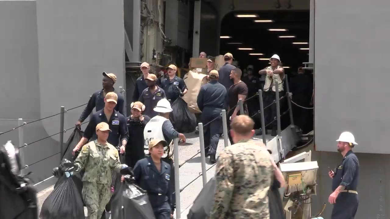 Navy Exercise Balikatan 23...Watch The USS Anchorage Dock At Subic Bay..