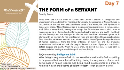 #007 I Daily Devotions I The Form of a Servant I TheChristianTV