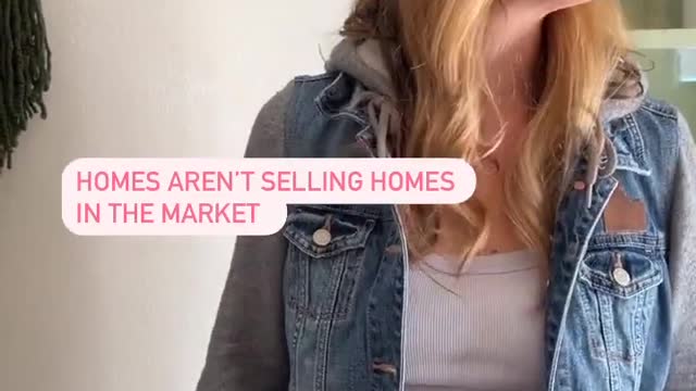 When homes Aren't selling in this market