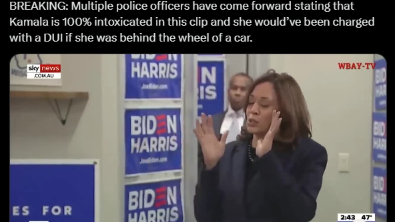 KAMALA HARRIS IS DRUNK AGAIN AND TALKING GIBBERISH