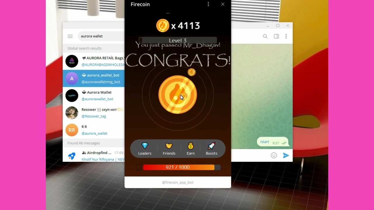 BIG PROJECT MINING MINI APP TELEGRAM FIRECOIN