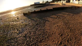 Mini speedlapse . Walking on a beach