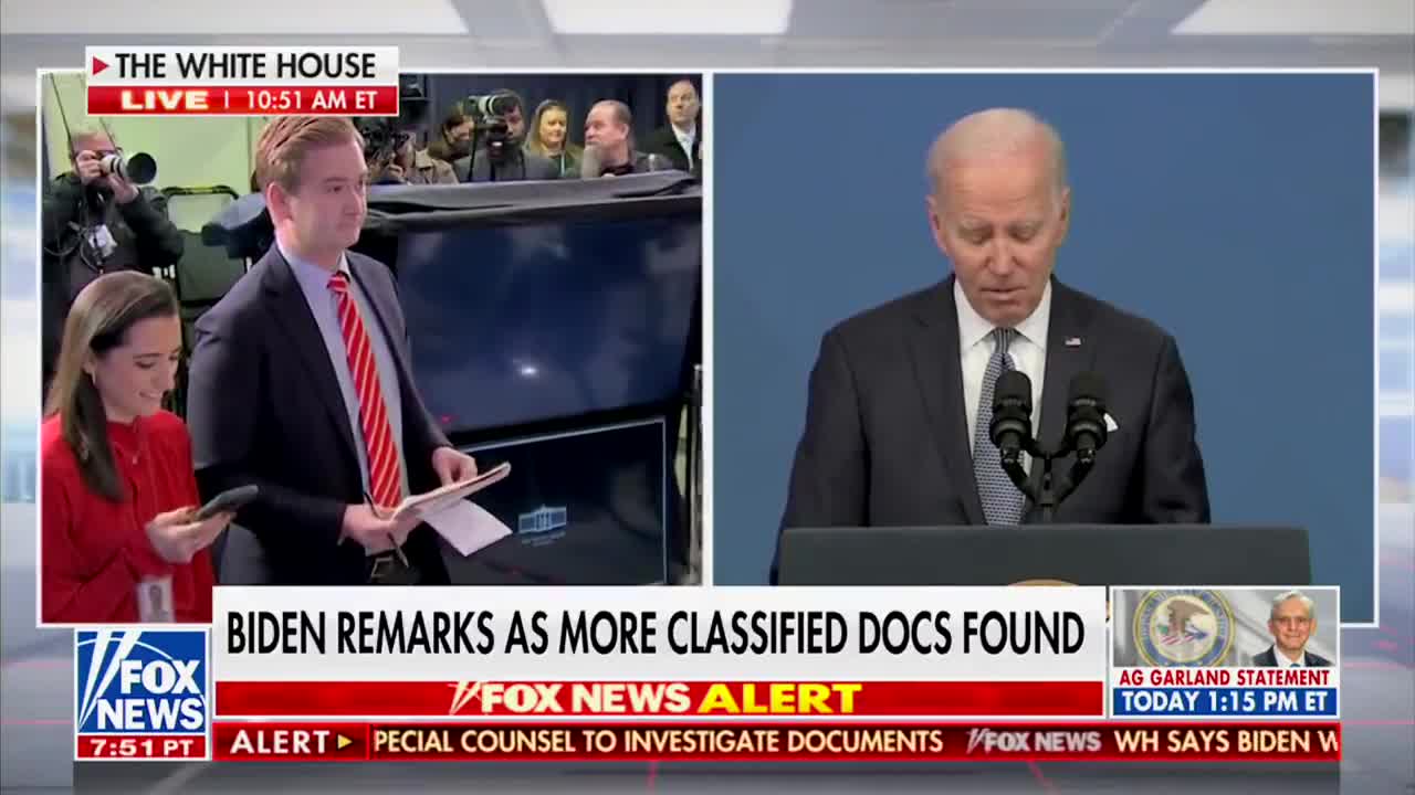Joe Biden getting questioned.
