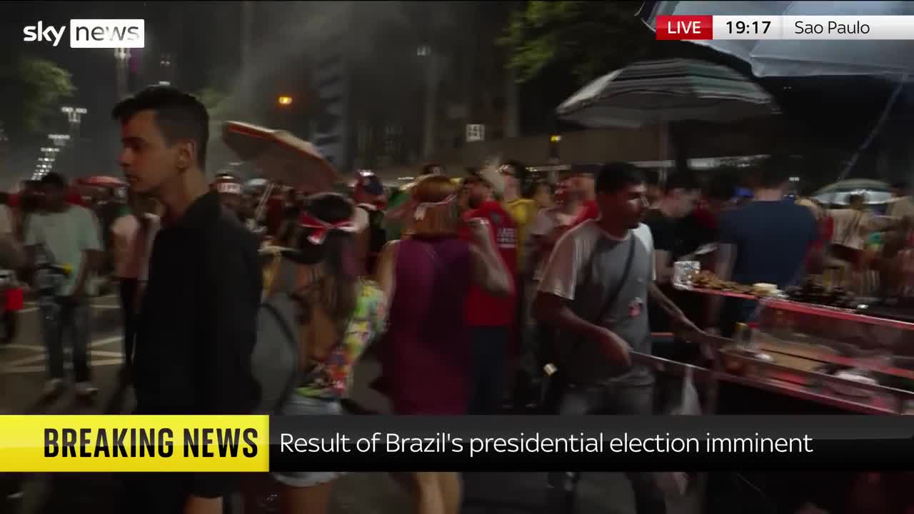 Lula supporters jubilant in Sao Paulo as they smell victory