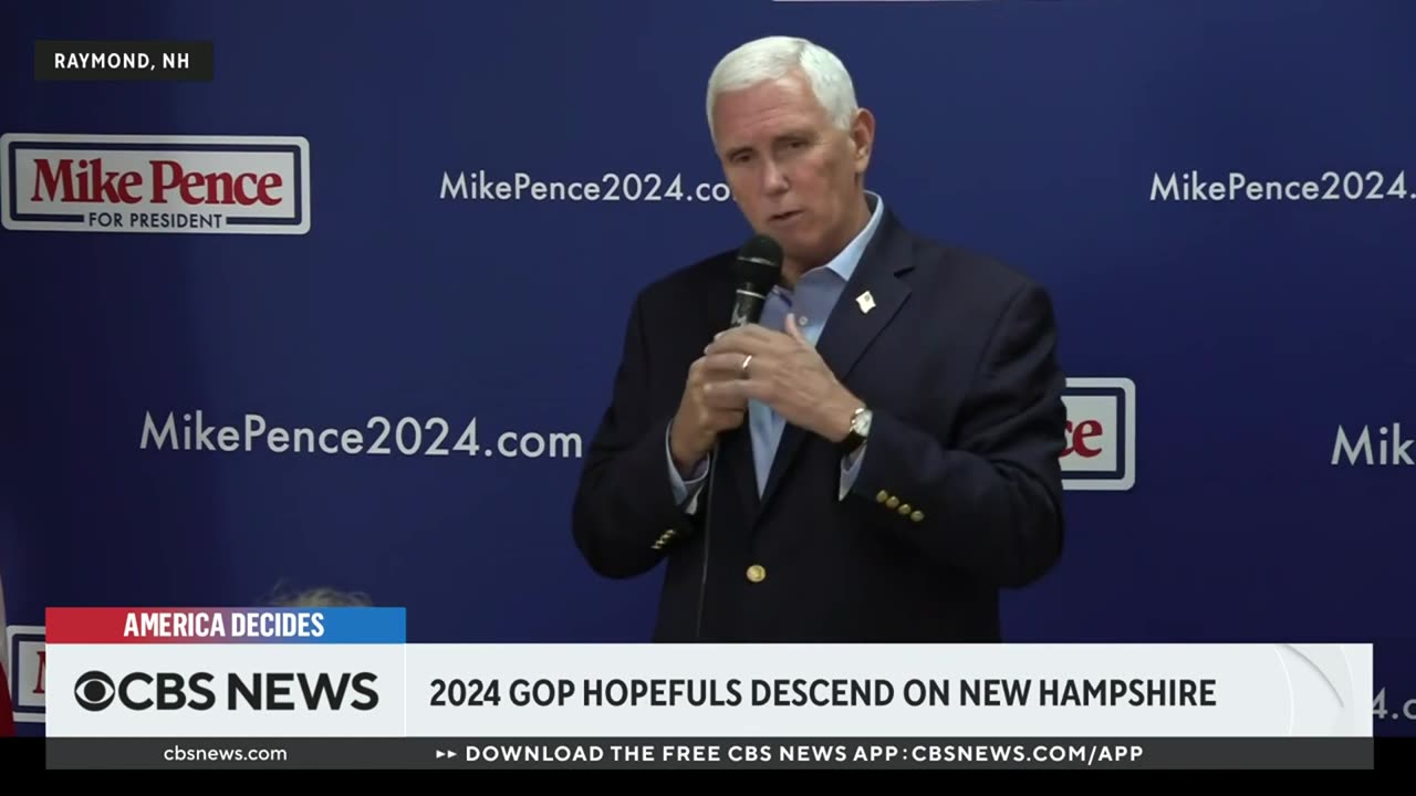 Mike Pence criticizes populism to New Hampshire voters