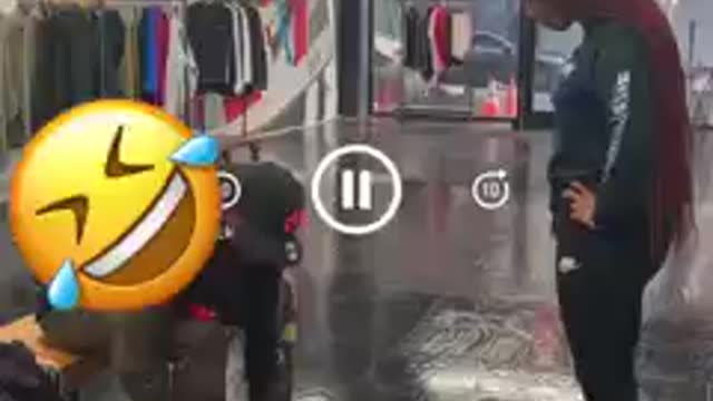 I bet she was shocked..lol