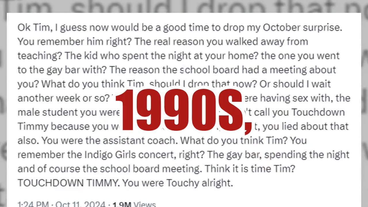 Fact Check: NO Evidence Tim Walz's School Board Met To Discuss Alleged Sexual Relationship In 1990s