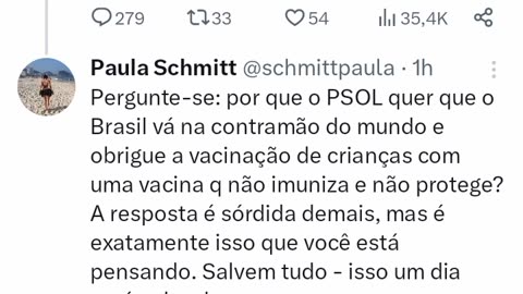 O @psol50sc recorre ao STF para que as crianças sejam assassinadas pelas vacinas com o aval do cristiano Zanin.