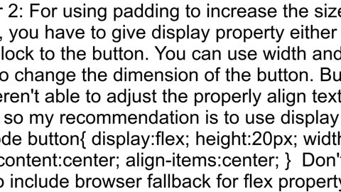 Can39t change the button size using CSS