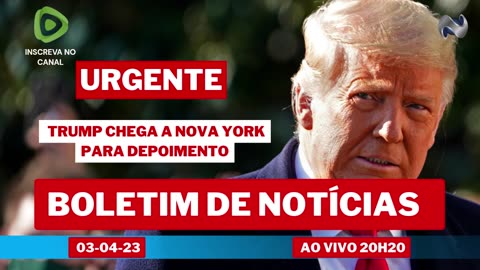 URGENTE TRUMP CHEGA A NOVA YORK PARA DEPOR A JUSTIÇA