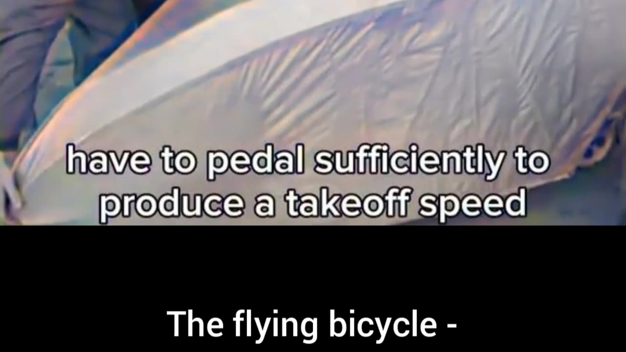 The flying bicycle 1962 aeronautical #Colourized innovation 🚲 ✈️ 🎥