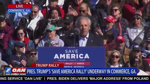 John Gordon For Attorney General at President Trump's Rally in Commerce, GA