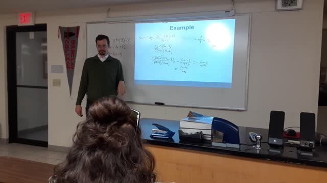 Beginning and Intermediate Algebra November 15