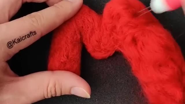 Alphabet Lore M Satisfying ASMR Needlefelt Art #shorts #alphabetlore