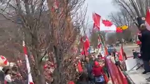 HAPPENING NOW FREEDOM RALLY CANADA .