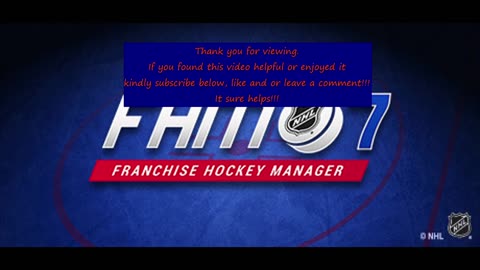 Franchise Hockey Manager 07. 2020-2021 part two. A Steam network game.