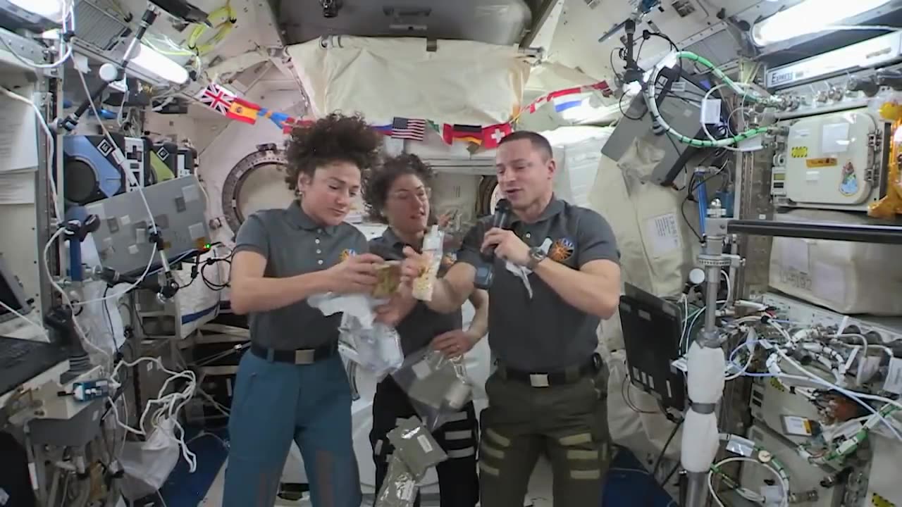 Thanksgiving Video Message from NASA Astronauts in Space