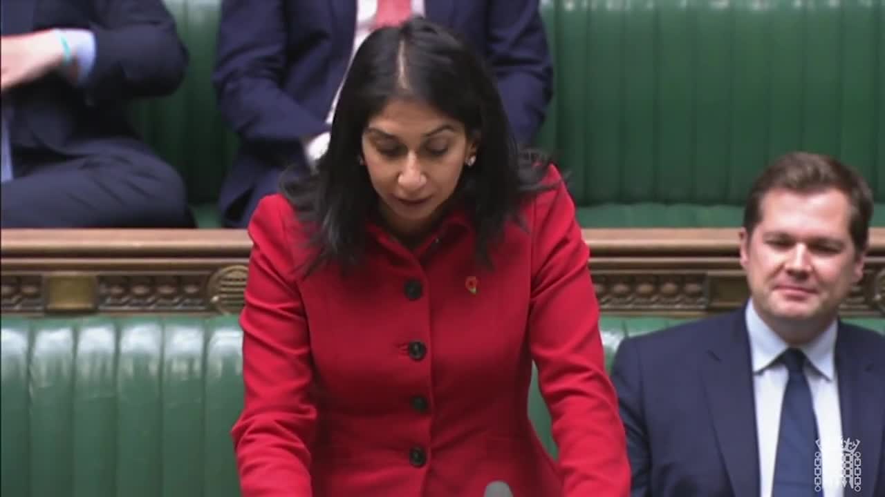 Suella Braverman calls 'broken' immigration system an 'invasion on south coast'