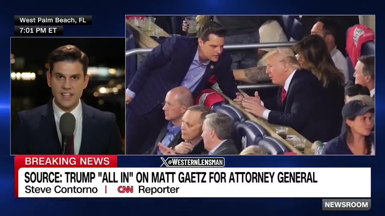 CNN: reports that Trump is “All In” on Gaetz AG nomination: “Donald Trump is not backing down."