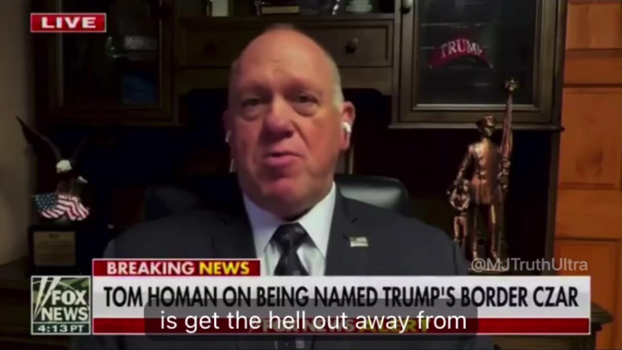 Tom Homan to Dem Governor's trying to block Deportations - Get the hell out the way